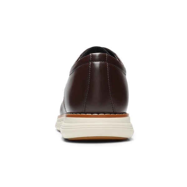 [CrossFlex NeatPolish] Men's Non-Slip Casual Oxford Sneakers - DARK BROWN - 4